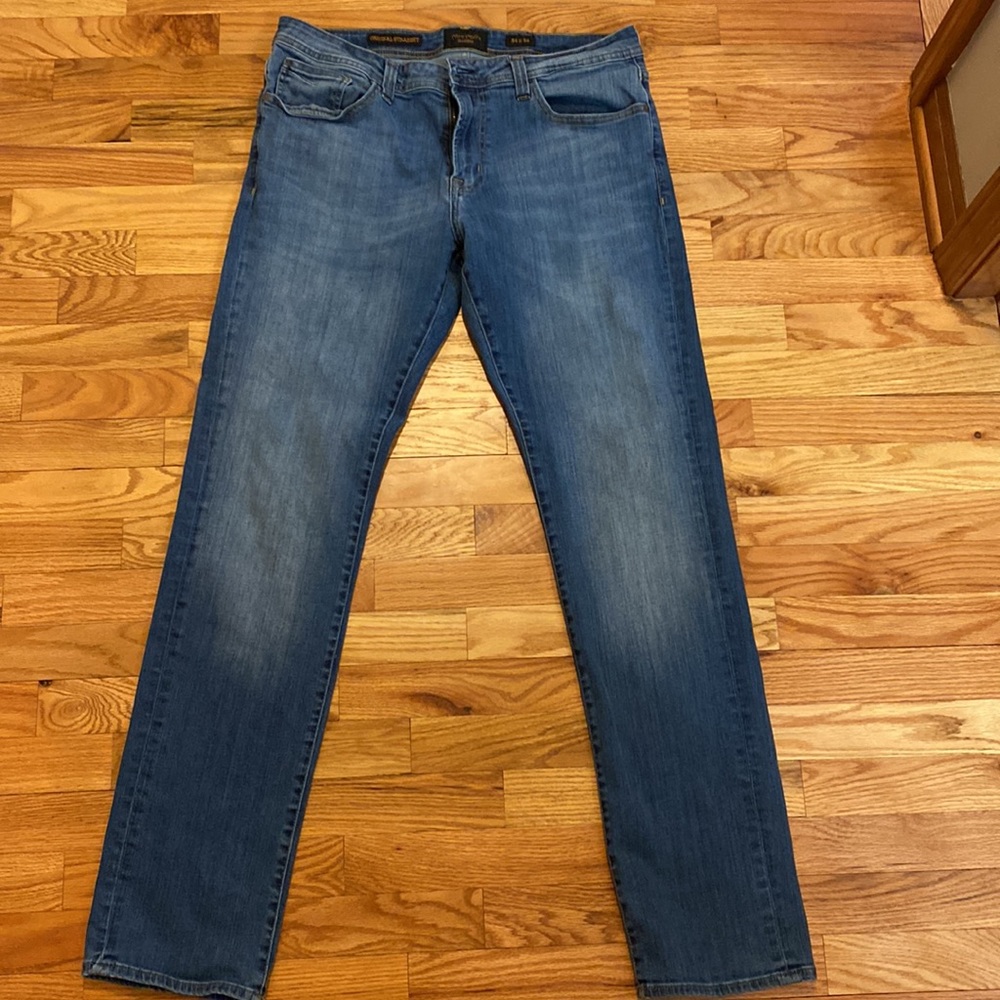 Outpost straight leg blue jeans